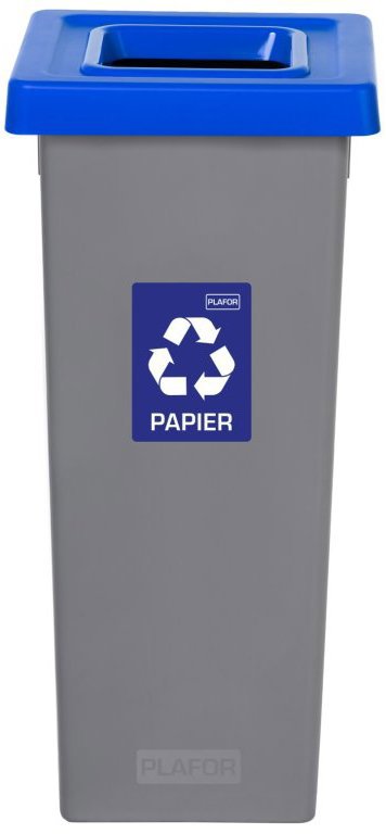 

Igotrend, 719003 Koš na tříděný odpad 53 l, FIT BIN šedo/modrý