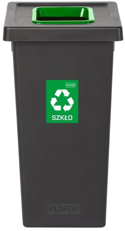 

Igotrend, 720002 Koš na tříděný odpad 53 l, FIT BIN černo/zelený