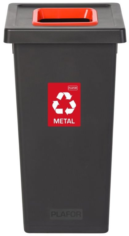 

Igotrend, 720004 Koš na tříděný odpad 53 l, FIT BIN černo/červená