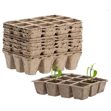 

IGOTREND Květináč rašelinový plato (10 × 12), 15,5 × 11,5 × 5 cm, 10 ks