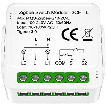 

IMMAX NEO Smart kontroler (L) V8, 2-tlačítkový, Zigbee 3.0