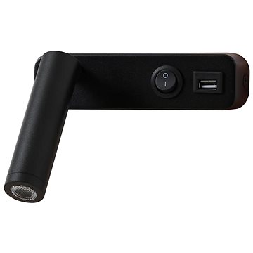 

IMMAX GOAL USB + vypínač, LED, 3W, černá
