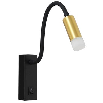 

IMMAX GOAL s vypínačem, LED, 3W, černá/zlatá s akrylem