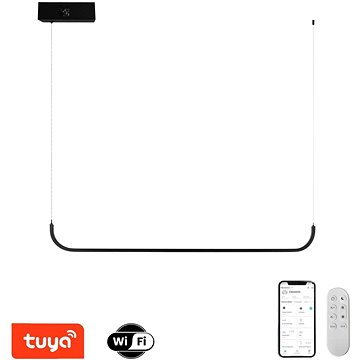 

IMMAX NEO LITE PATTINI Smart závěsné svítidlo černé 120 cm, 26 W, Tuya WiFi s podporou BEACON