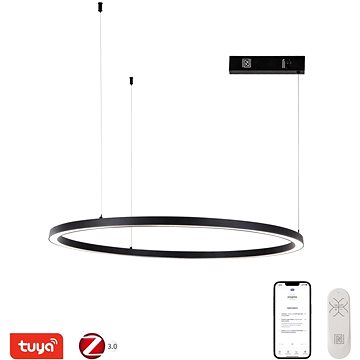 

IMMAX NEO FINO NEW Smart závěsné svítidlo 1 kruh, 80 cm, 60 W, černé, Zigbee 3.0