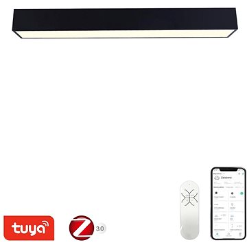 

IMMAX NEO CANTO Smart stropní svítidlo 90 x 15 cm 50 W černé Zigbee 3.0