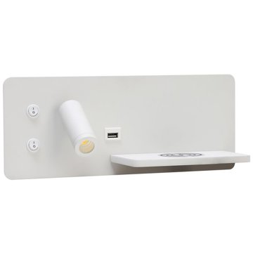 

IMMAX LED Be PREPARE 4v1, bodové s QI nabíjením, USB, bílé, varianta pravá