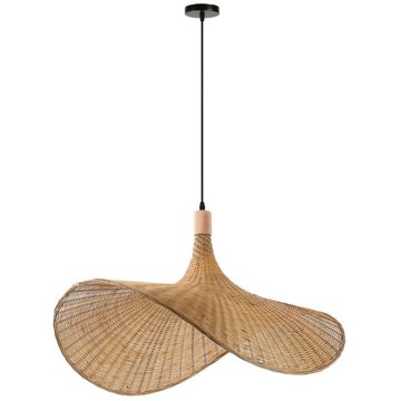 

IMMAX BOHO SOMBRERO designové závěsné D 80 cm, E27 přírodní ratan