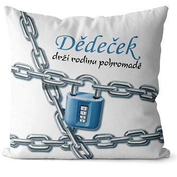

Impar polštář Dědeček drží rodinu pohromadě
