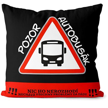 

Impar polštář Pozor, řidič autobusu