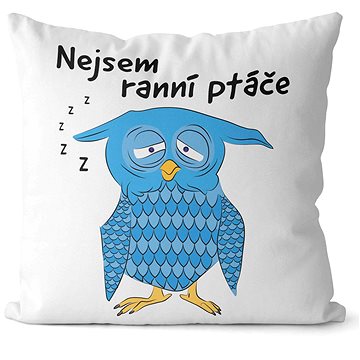 

Impar polštář Nejsem ranní ptáče