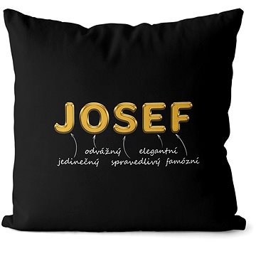 

Impar polštář zlatý muž. jméno Josef