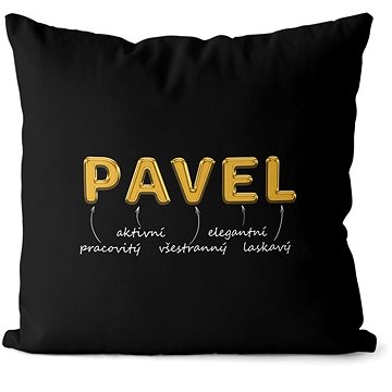 

Impar polštář zlatý muž. jméno Pavel