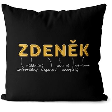 

Impar polštář zlatý muž. jméno Zdeněk