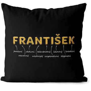

Impar polštář zlatý muž. jméno František