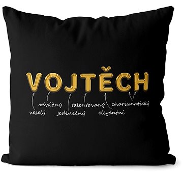 

Impar polštář zlatý muž. jméno Vojtěch