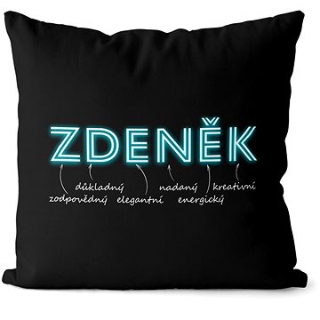 

Impar polštář neonový muž. jméno Zdeněk
