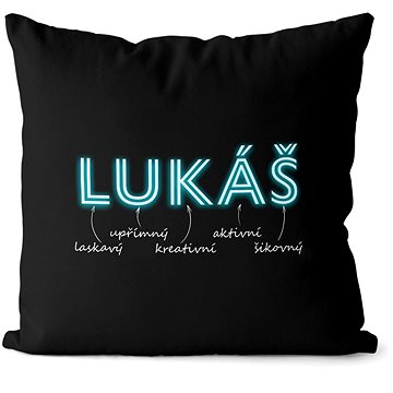 

Impar polštář neonový muž. jméno Lukáš