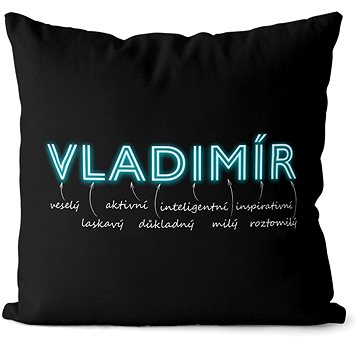 

Impar polštář neonový muž. jméno Vladimír