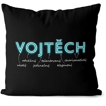

Impar polštář neonový muž. jméno Vojtěch