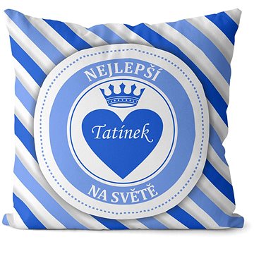 

Impar polštář Nejlepší tatínek – pruhovaný