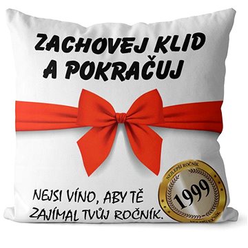 

Impar polštář Zachovej klid - rok narození 1999