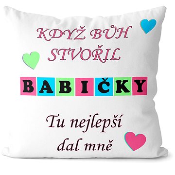 

Impar Polštář Když bůh stvořil babičky