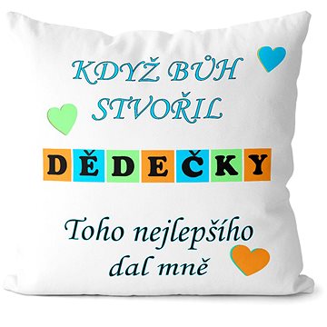 

Impar Polštář Když bůh stvořil dědečky