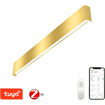 

IMMAX NEO LÍNEA Smart nástěnné svítidlo 76cm 40W zlaté Zigbee 3.0