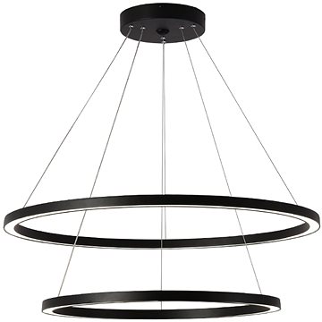 

IMMAX NEO FINO Smart závěsné svítidlo 2 kruhy, 60+80cm, 93W, černé, Zigbee 3.0