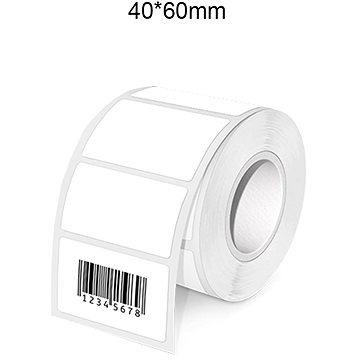 

IMMAX Samolepící štítky 40x60mm pro tiskárnu DTS01, termo role 125ks
