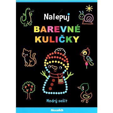 

Nalepuj barevné kuličky, modrý sešit