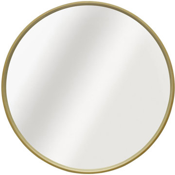 

Inspire Kulaté zrcadlo Nordik Frene, hnědé, průměr 60 cm, v dřevěném rámu