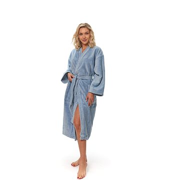 

Interkontakt Dámský župan kimono Fog Blue XL
