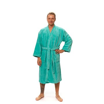 

Interkontakt Pánský župan kimono Pool Blue S