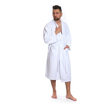 

Interkontakt Pánský župan model KIMONO 01 White Velikost županu L