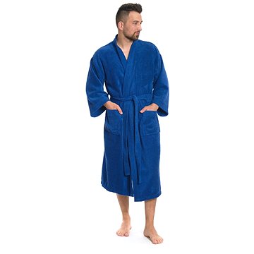 

Interkontakt Pánský župan model KIMONO 03 Blue Navy Velikost županu XL