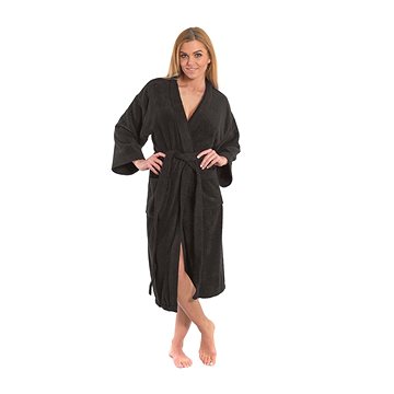 

Interkontakt Dámský župan model KIMONO 05 Black Chocolate Velikost županu L
