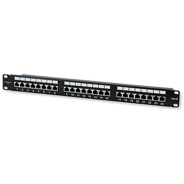 

TECHLY Patch Panel 24 Stp C6 černý