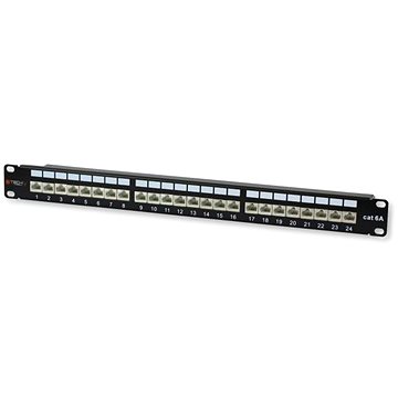 

TECHLY Patch Panel 24 Stp C6A černý