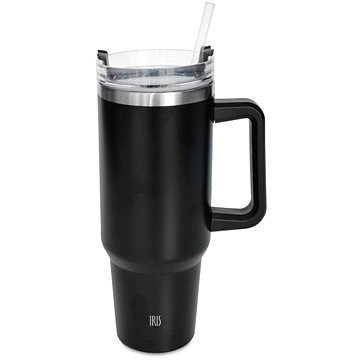 

Iris Barcelona Tumbler s brčkem 1200ml, černý
