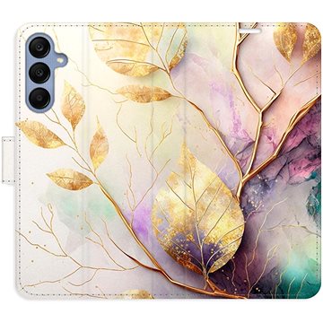 

iSaprio Flip pouzdro Gold Leaves 02 pro Samsung Galaxy A25 5G