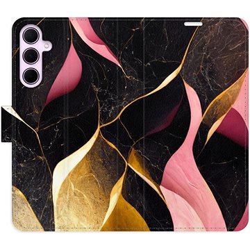 

iSaprio Flip pouzdro Gold Pink Marble 02 pro Samsung Galaxy A35 5G