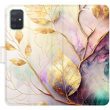 

iSaprio Flip pouzdro Gold Leaves 02 pro Samsung Galaxy A71