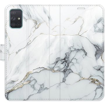 

iSaprio Flip pouzdro SilverMarble 15 pro Samsung Galaxy A71