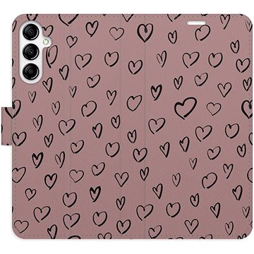 

iSaprio Flip pouzdro Heart Dark 02 pro Samsung Galaxy A14 / A14 5G