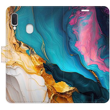 

iSaprio Flip pouzdro Colourful Marble pro Samsung Galaxy A20e