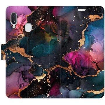 

iSaprio Flip pouzdro Dark Marble pro Samsung Galaxy A20e