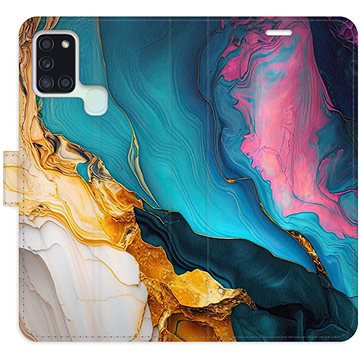 

iSaprio Flip pouzdro Colourful Marble pro Samsung Galaxy A21s