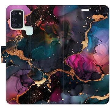 

iSaprio Flip pouzdro Dark Marble pro Samsung Galaxy A21s